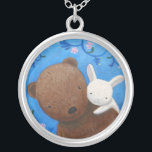 Bärn-u. Versilberte Kette<br><div class="desc">Süße und reizende Bärn- u. Häschenhalskette.  Wunderbares Geschenk für Ihren Schatz.  Vorlage,  die meine Mika Art. malt.</div>