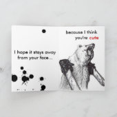 Bärn-Übel zurichten Romance Karte (Innenseite)