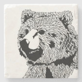 Bärn-Untersetzer Steinuntersetzer (Vorderseite)