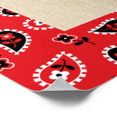 Barn Wood & Bandana Letter K Poster (Ecke)