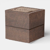 Barn Wood Bears Country Wedding Box Geschenkschachtel (Rückseite)