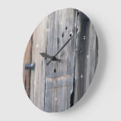 Barn Wood Clock Design Große Wanduhr (Winkel)