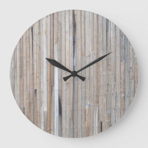 Barn Wood Clock Design Große Wanduhr