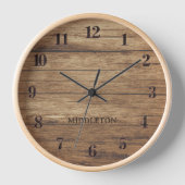 Barn Wood Design Uhr (Vorderseite)