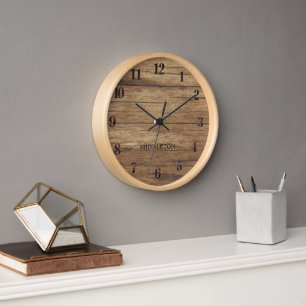 Barn Wood Design Uhr