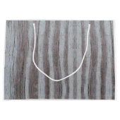 Barn Wood Gray Große Geschenktüte (Vorderseite)