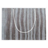 Barn Wood Gray Große Geschenktüte (Vorderseite)