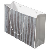 Barn Wood Gray Große Geschenktüte (Vorderseite Schrägansicht)