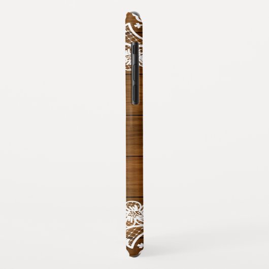 Barn Wood Lace Future Frau Rustic Verlobung Case-Mate iPhone Hülle (Hinten/Links)