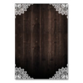 Barn Wood Lace Mason Jar Wedding Karten (Rückseite)