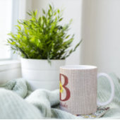 Barn Wood Letter B & Sonnenblumen Personalisiert Kaffeetasse