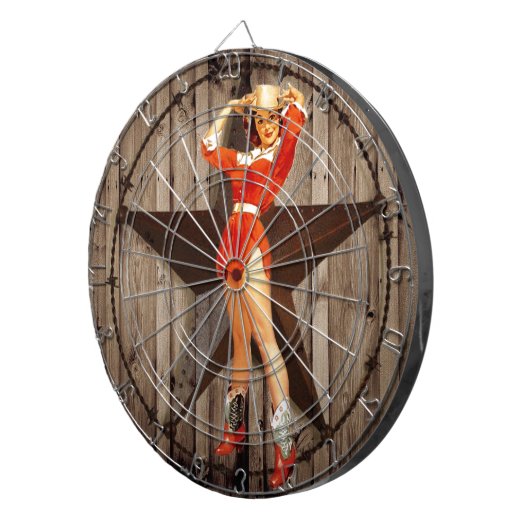 Barn wood Lone Dartscheibe (Vorderseite rechts)