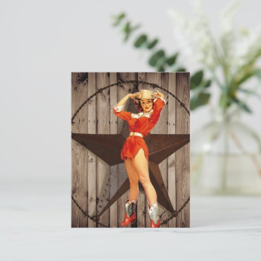 Barn wood Lone Postkarte (Stehend Vorderseite)