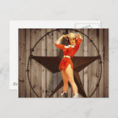 Barn wood Lone Postkarte (Vorne/Hinten)