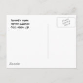 Barn Wood Open House Einladung Postkarte (Rückseite)