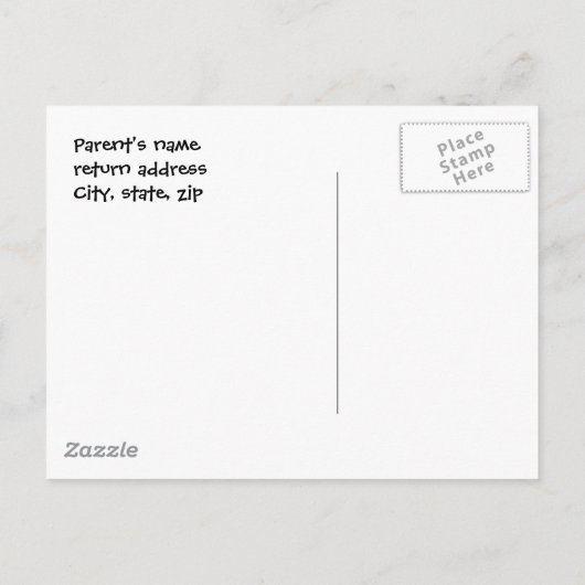 Barn Wood Open House Einladung Postkarte (Rückseite)