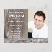 Barn Wood Open House Einladung Postkarte (Vorderseite)