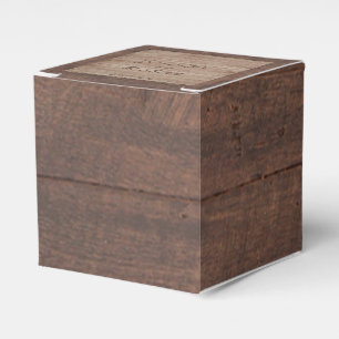 Barn Wood und Birch Country Wedding Box Geschenkschachtel