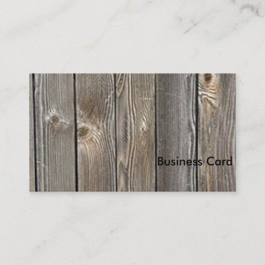 Barn Wood Visitenkarte (Vorderseite)