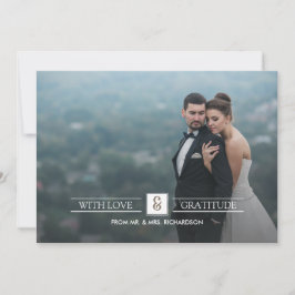 Barn Wood Wedding danke Ihnen Foto Cards