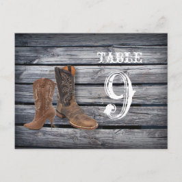 Barn Wood Western Cowboy Hochzeit Tischnummern