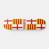 Barna - Flagge von Barcelona Skateboard (Horizontal)
