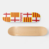 Barna - Flagge von Barcelona Skateboard (Horizontal)
