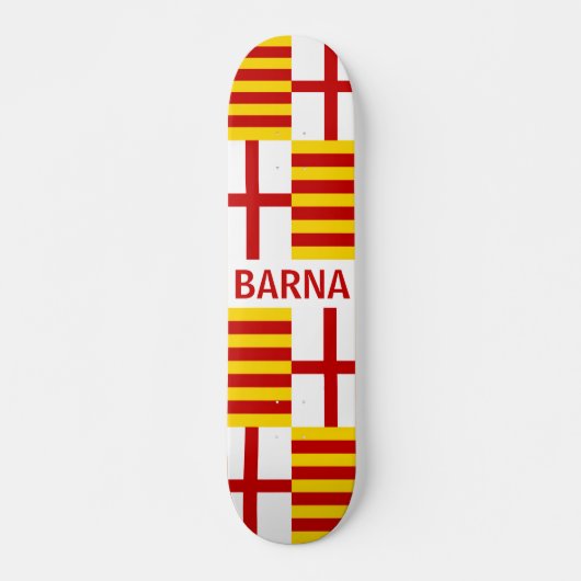 Barna - Flagge von Barcelona Skateboard (Vorne)