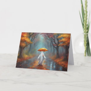 Barnaby Geist Herbstspaziergang Halloween Karte