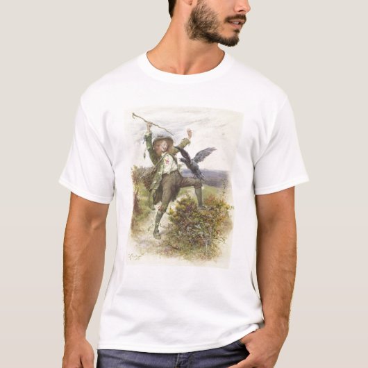Barnaby Rudge und der Raben-Griff T-Shirt (Vorderseite)