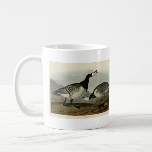 Barnacle Goose - von Audubons Vögeln Amerikas Kaffeetasse (Links)