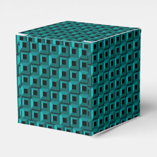 Barnacles in Turquoise Classic 2x2 Gefälligkeitsbo Geschenkschachtel (Vorderseite)