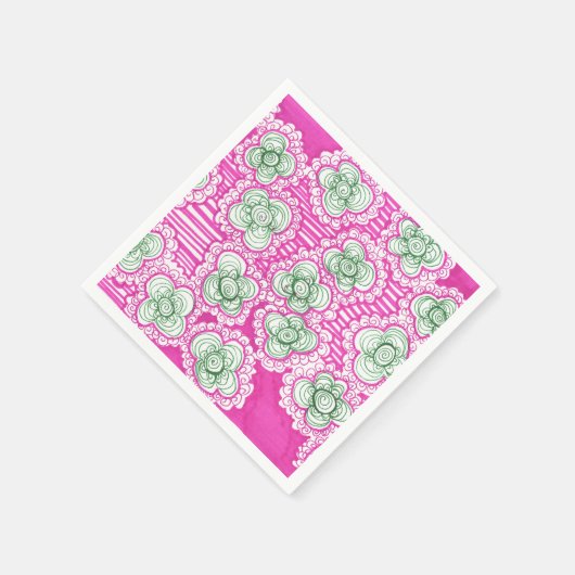 Barnacles und Brussel Sprouts Serviette (Ecke)