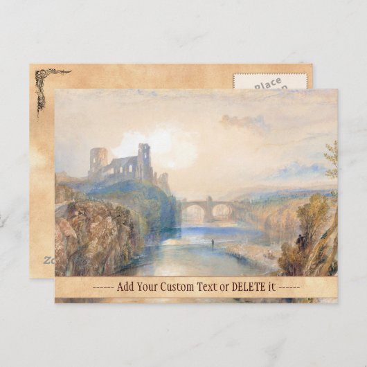 Barnard Castle Joseph Mallord William Turner Postkarte (Vorne/Hinten)