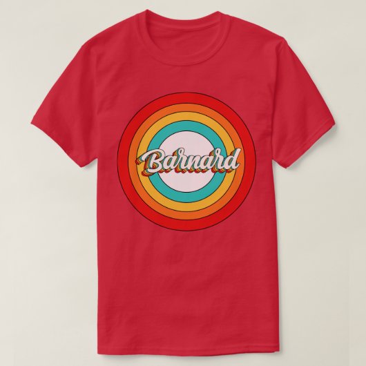 Barnard Name Shirt Vintag Barnard Circle (Design vorne)
