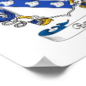 Barnard-Wappen/Familienwappen Poster (Ecke)