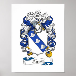 Barnard-Wappen/Familienwappen Poster