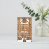 Barnboard Stag and Docket YellowBrickStudio Visitenkarte (Stehend Vorderseite)