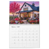 Barndominium-Häuser 2027 Kalender | Rustikale Land (Feb 2027)