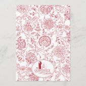 Barne Wedding WEEKEND ITINERARY Card Programm (Rückseite)