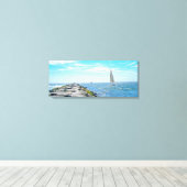 Barnegat Internet im Sommer Leinwanddruck (Insitu (Holzboden))