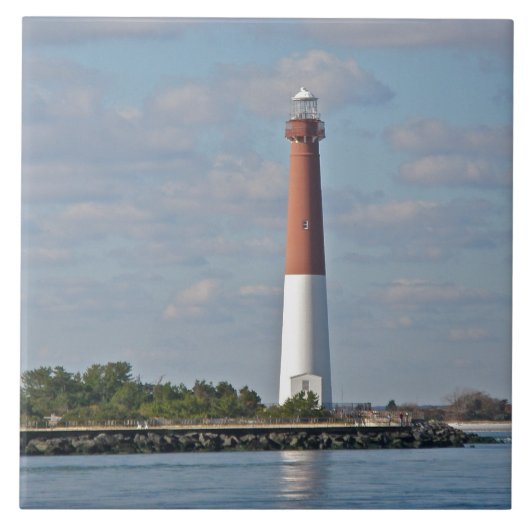 Barnegat Leuchtturm - "alter Krach " Fliese (Vorderseite)