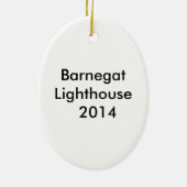 Barnegat Leuchtturm Keramik Ornament (Hinten)