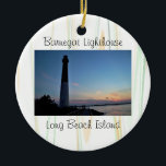 Barnegat Leuchtturm-Sonnenuntergang Keramik Ornament<br><div class="desc">Barnegat Leuchtturm-Sonnenuntergang-Verzierung</div>