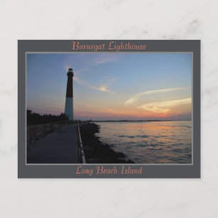 Barnegat Leuchtturm Sonnenuntergang Postkarte
