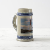 Barnegat Leuchtturm Stein Bierglas (Vorderseite Links)