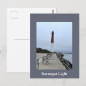 Barnegat Light Leuchtturm Foto Postkarte (Vorne/Hinten)