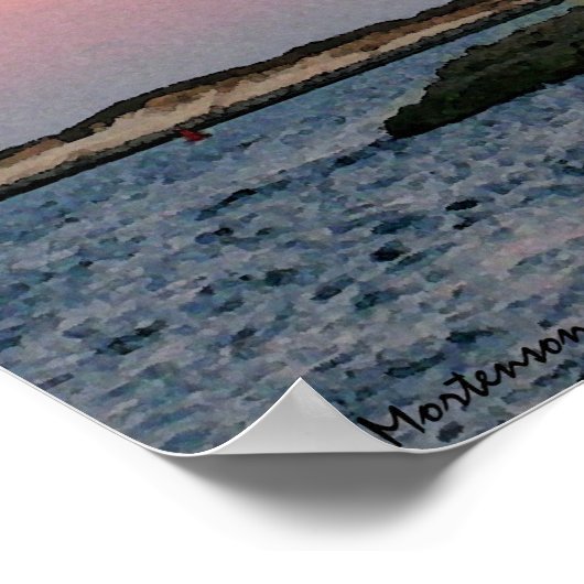 Barnegat Light , Long Beach Island, NJ Poster (Ecke)