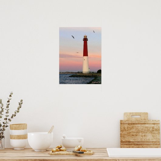 Barnegat Light , Long Beach Island, NJ Poster (Küche)