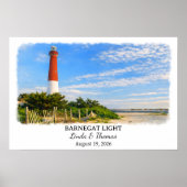 Barnegat Light New Jersey Poster, Aquarell Poster (Vorne)